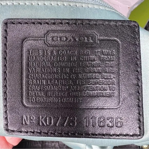 Coach Carly Black Leather Hobo Bag with Brass Details - Picture 7 of 8